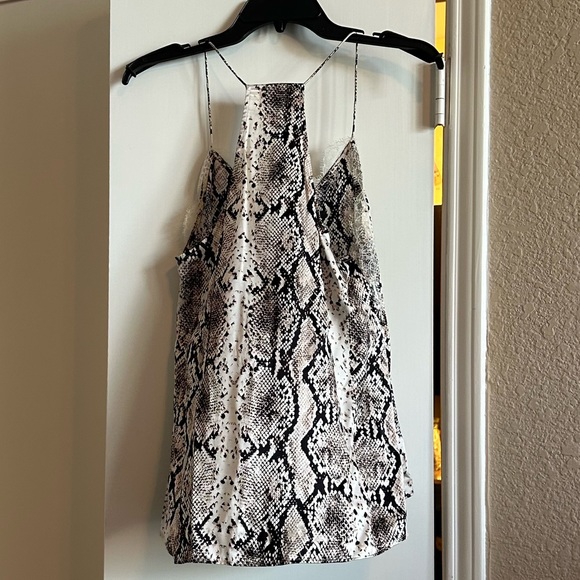 Cami NYC The Racer Charmeuse Snake Tank Top Silk - Picture 8 of 9